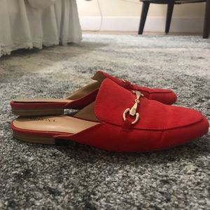 Fashionable Red Loafers